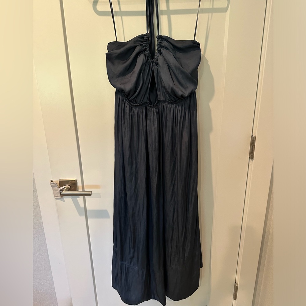 J Crew Halter Navy Blue Formal Dress Size 14
